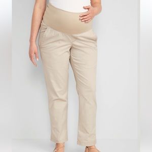 NWT Old Navy Womens Small • Maternity Rollover-Waist Chino Pants